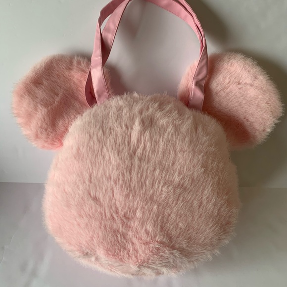 New Pink Plush Mickey Mouse Head Backpack - bag - Picture 5 of 7